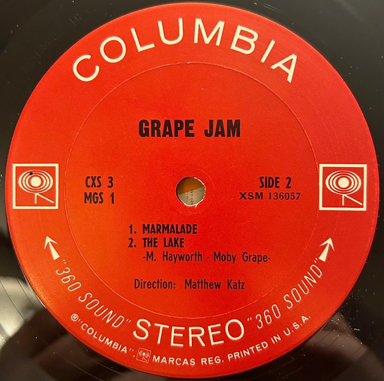 MOBY GRAPE Grape Jam Columbia LP MGS1