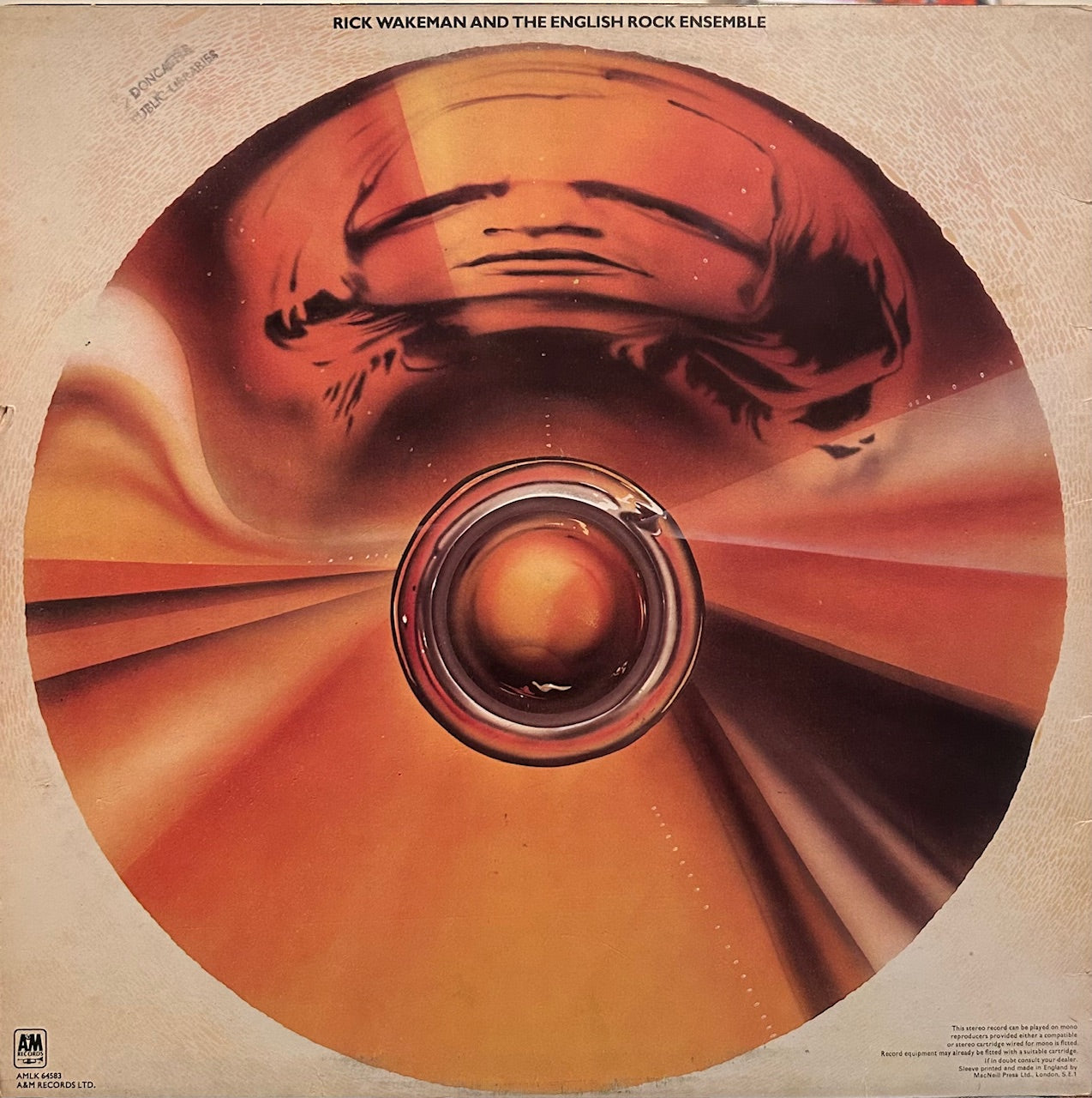 Rick Wakeman And The English Rock Ensemble No Earthly Connection A&M LP AMLK64583 VG+/VG+