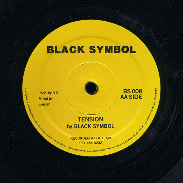Black Symbol – Solidarity / Tension Black Symbol Records BS 008 Plain Sleeve M-