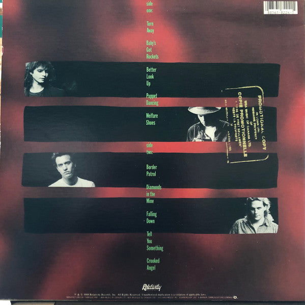 DANCING HOODS Hallelujah Anyway Relativity Records LP 61 82241 M-/VG+ Gold Stamped Promo