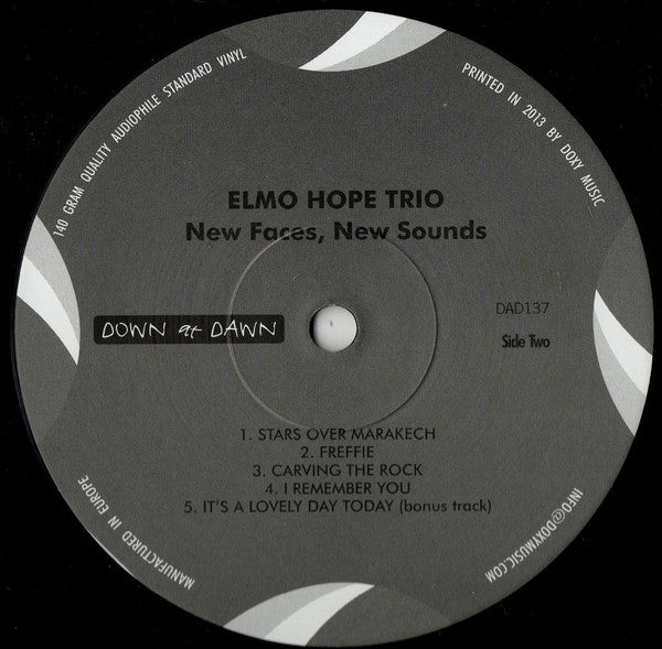 ELMO HOPE TRIO New Faces New Sounds Down At Dawn Records DAD137 M/M Brand New