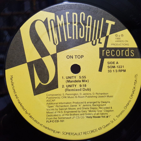 ON TOP Unity Somersault 12" SOM1221 M- Plain Sleeve