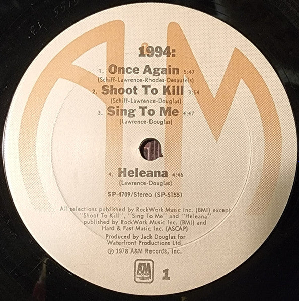1994 S/T (1994) A&M Records SP-4709 Embossed Sleeve M/M- Still Sealed