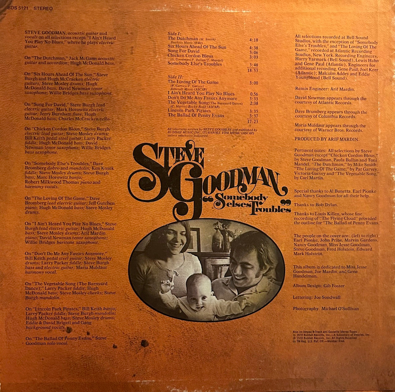 STEVE GOODMAN Somebody Elses Troubles Buddah Records LP BDS5121