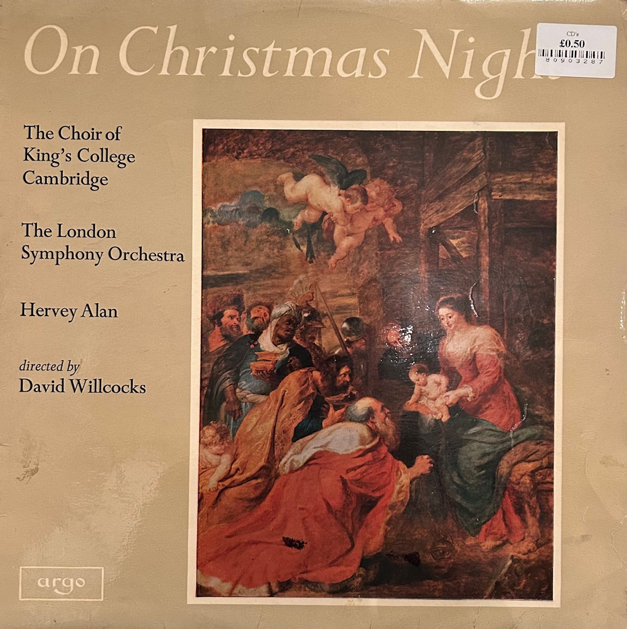 The Choir Of King's College Cambridge The London Symphony Orchestra Hervey Alan Directed By David Willcocks ‎On Christmas Night