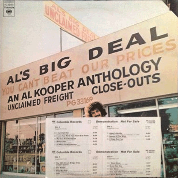 AL KOOPER Al's Big Deal Unclaimed Freight An Al Kooper Anthology Columbia Dbl WLP PG33169 VG+/VG+