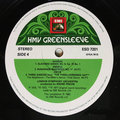 ANDRÉ PREVIN & THE LONDON SYMPHONY ORCHESTRA The André Previn Music Festival HMV Dbl LP 0C 135-43 427/8 VG+/VG+
