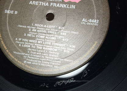 ARETHA FRANKLIN Aretha Arista LP (Canada) AL-8442 M-/VG+ With Original Picture Liner