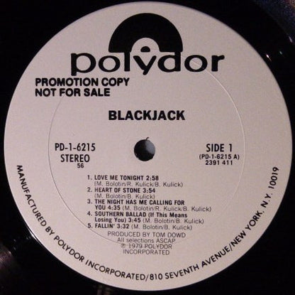 BLACKJACK S/T (Blackjack) Polydor WLP 2391411 VG+/VG+ Early Michael Bolton Outing Gimmick Sleeve