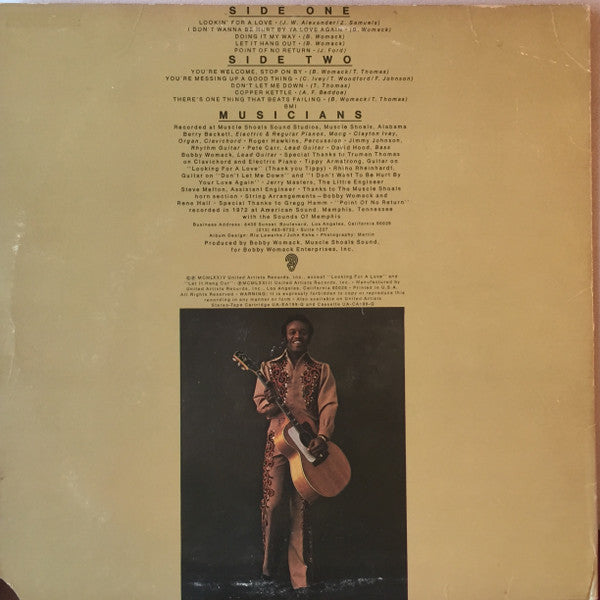 BOBBY WOMACK Lookin' For A Love Again United Artists LP UA-LA199-G M/M- Still Sealed Corner Clip