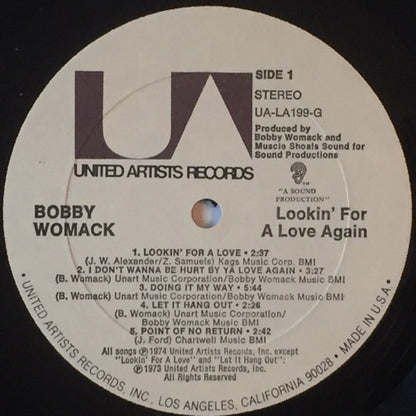 BOBBY WOMACK Lookin' For A Love Again United Artists LP UA-LA199-G M/M- Still Sealed Corner Clip