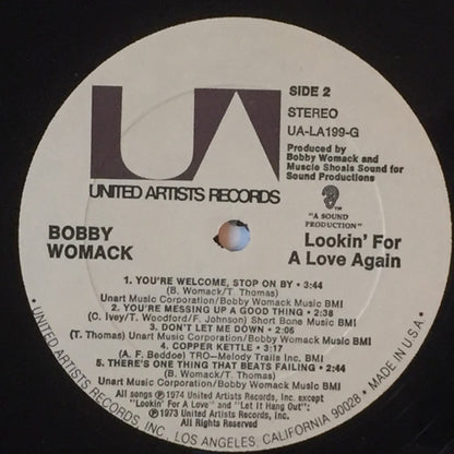 BOBBY WOMACK Lookin' For A Love Again United Artists LP UA-LA199-G M/M- Still Sealed Corner Clip