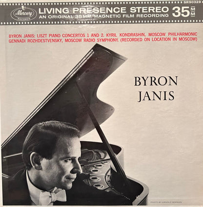 BYRON JANIS Plays Liszt Piano Concerto Nos 1 & 2 With The Moscow Radio Symphony Orchestra Mercury Records (Canada) SR90329(E) 1963 VG+/VG+