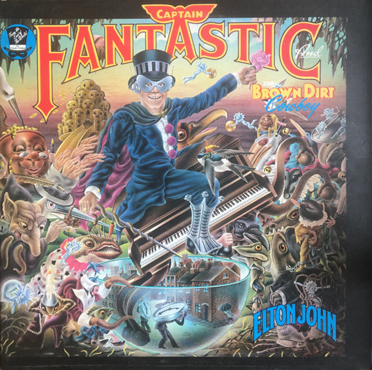 ELTON JOHN Captain Fantastic & The Brown Dirt Cowboy DJM LP DJLPX1 M-/VG+