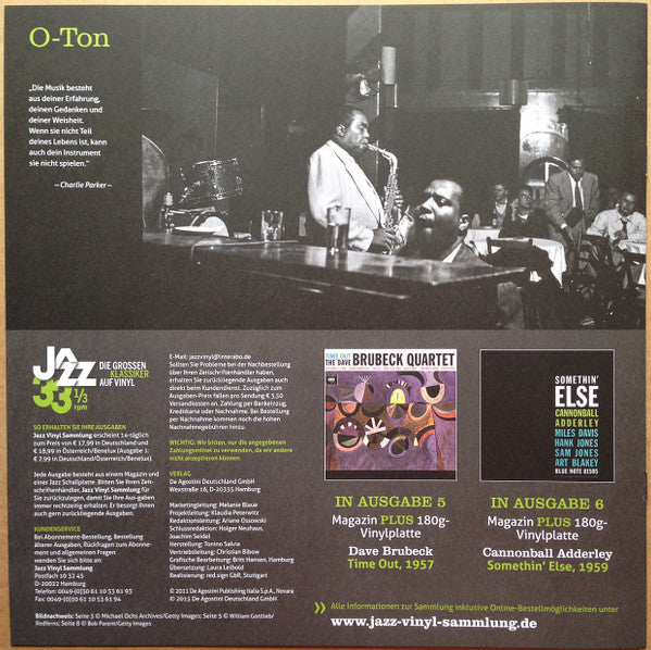 THE QUARTET OF CHARLIE PARKER Now's The Time Verve Records 180g Repress MGV-8005 Brand New & Sealed