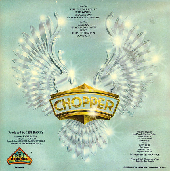 CHOPPER S/T Ariola Records LP SW50049 Still Sealed Small Deletion Punch M/M-