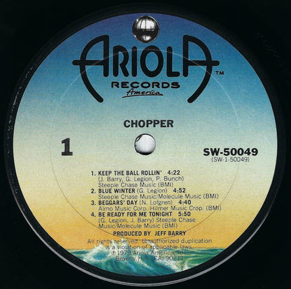 CHOPPER S/T Ariola Records LP SW50049 Still Sealed Small Deletion Punch M/M-