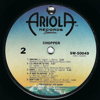 CHOPPER S/T Ariola Records LP SW50049 Still Sealed Small Deletion Punch M/M-