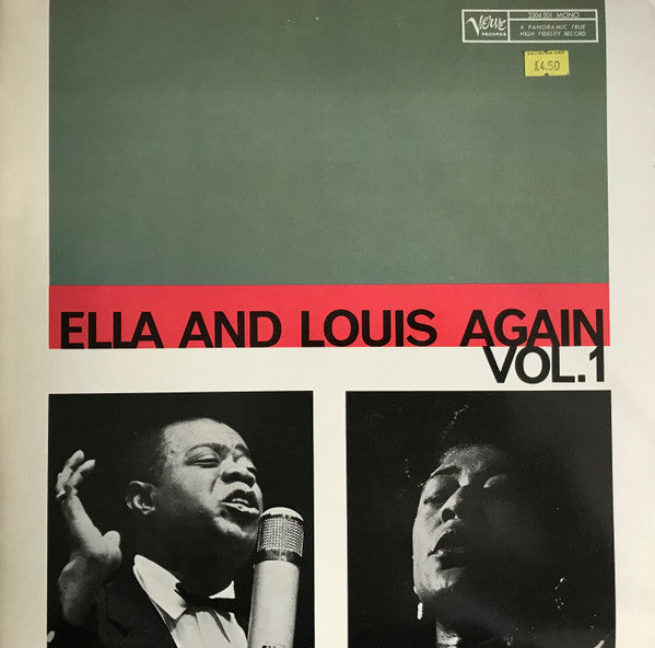 Ella And Louis Ella And Louis Agai Vol. 1 Verve Records LP Album Mono Reissue 2304 501