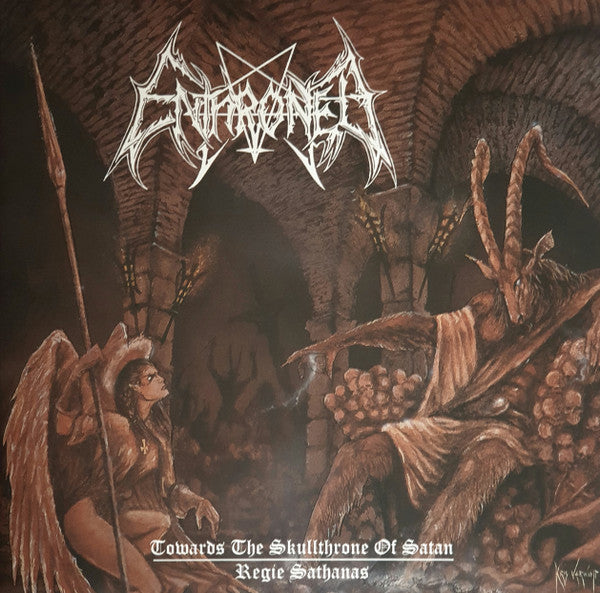ENTHRONED Towards The Skullthrone Of Satan / Regie Sathanas Back On Black Records LP BOBV819LP  Brand New & Sealed