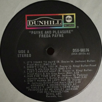 FREDA PAYNE Payne & Pleasure Dunhill Records LP DSX-50176 M/M- Still Sealed Small Deletion Punch/Clip