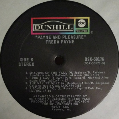 FREDA PAYNE Payne & Pleasure Dunhill Records LP DSX-50176 M/M- Still Sealed Small Deletion Punch/Clip