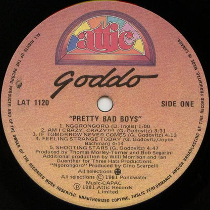 GODDO Pretty Bad Boys Attic Records (Canada) LAT1120 Still Sealed M/M