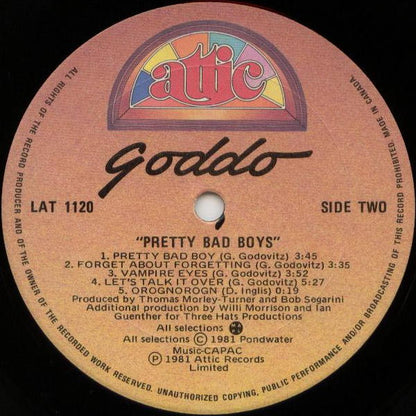 GODDO Pretty Bad Boys Attic Records (Canada) LAT1120 Still Sealed M/M
