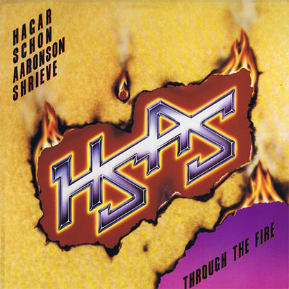 HSAS (Hagar Schon Aaronson & Shrieve) Through The Fire Geffen LP GEF25893 M-/M-