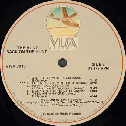 THE HUNT Back On The Hunt Visa Records VISA7013 M/M Still Sealed Smashing Copy!