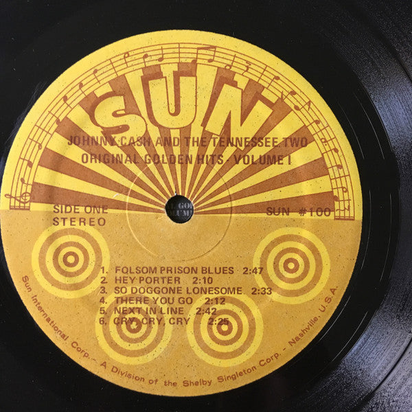 JOHNNY CASH & THE TENNESSEE TWO Original Golden Hits Volume I Sun Records SUN 100 VG+/VG