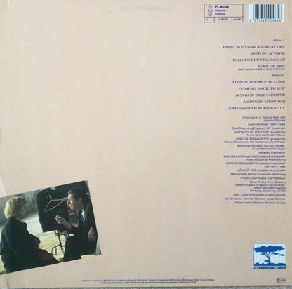JENNIFER WARNES Famous Blue Raincoat Cypress Records PL90048 M-/VG+ Promo Sticker On Sleeve
