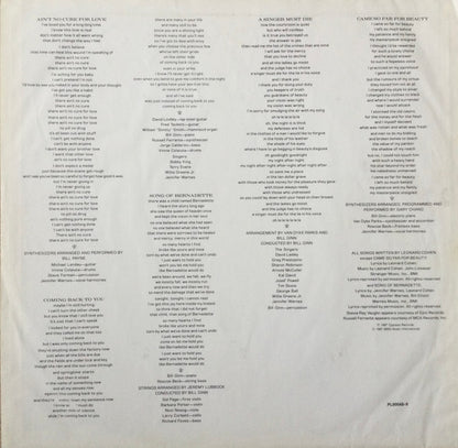 JENNIFER WARNES Famous Blue Raincoat Cypress Records PL90048 M-/VG+ Promo Sticker On Sleeve