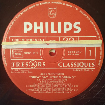 JESSYE NORMAN Great Day In The Morning Philips Records 6769 104 M-/VG+