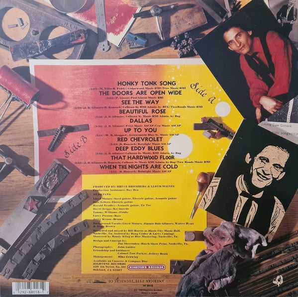 JIMMIE DALE GILMORE S/T (Jimmie Dale Gilmore) Hightone Records LP (US) HT-8018 M-/VG+