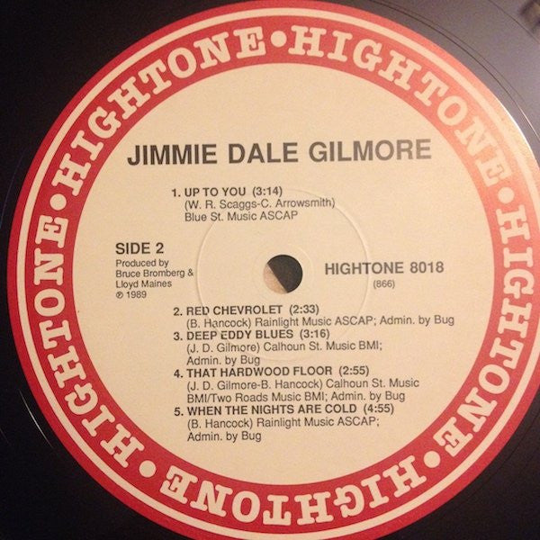 JIMMIE DALE GILMORE S/T (Jimmie Dale Gilmore) Hightone Records LP (US) HT-8018 M-/VG+