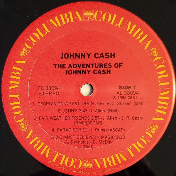 JOHNNY CASH The Adventures Of Johnny Cash Columbia Records LP (US) FC 38094 M-/M- Still In Shrink