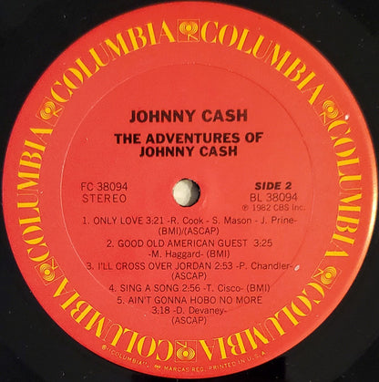 JOHNNY CASH The Adventures Of Johnny Cash Columbia Records LP (US) FC 38094 M-/M- Still In Shrink
