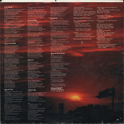 KANSAS Monolith Kirshner ‎LP FZ36008 Terre Haute Pressing Gatefold M-/VG+