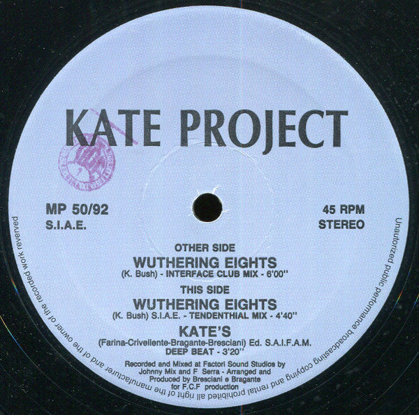 KATE PROJECT Wuthering Eights Deep Beat 12" MP5092