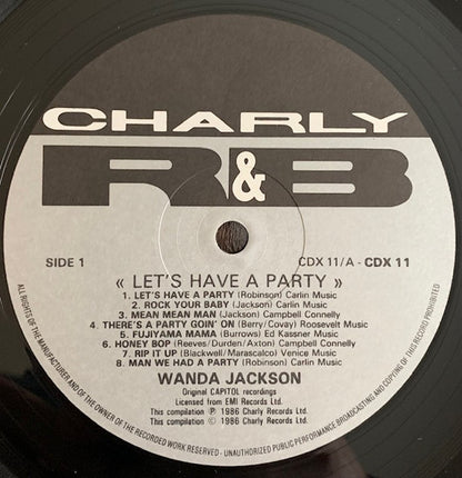WANDA JACKSON Let's Have A Party Charley Records Dbl LP CDX 11 M-/VG+ Records Close To Mint
