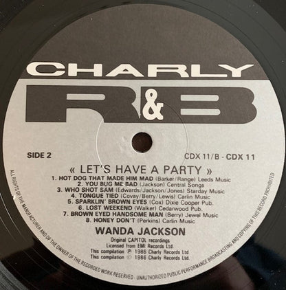 WANDA JACKSON Let's Have A Party Charley Records Dbl LP CDX 11 M-/VG+ Records Close To Mint