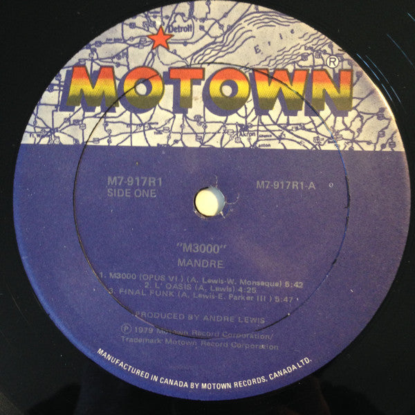 MANDRÉ M3000 MOTOWN LP M7-917R1 (CANADA) VG+/VG Some Slight Storage Wear