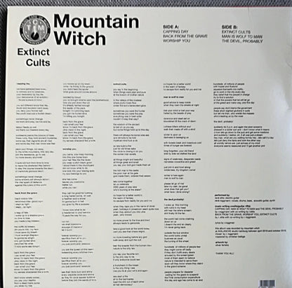 MOUNTAIN WITCH Extinct Cults This Charming Man Records TCM 116 Orange Wax Brand New