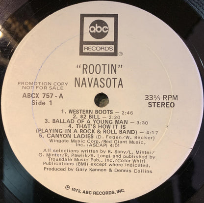NAVASOTA Rootin' ABC Records WLP LP ABCX 757 VG+/VG