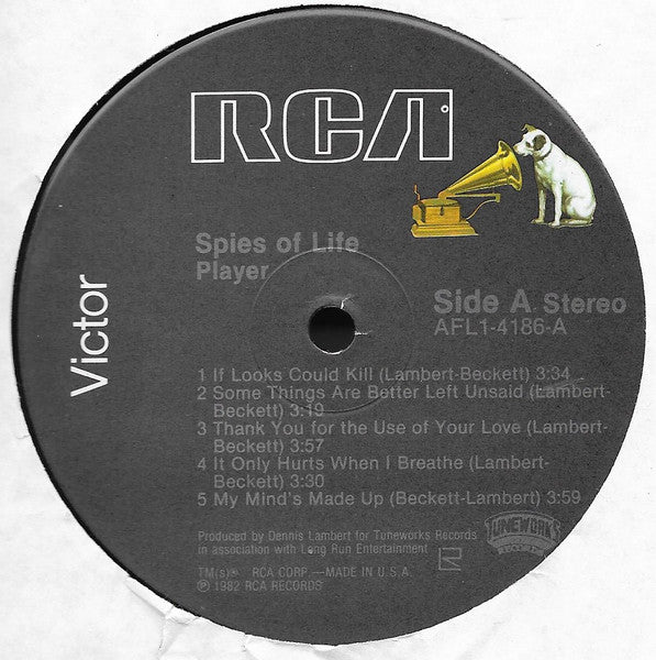 PLAYER Spies Of Life RCA Victor AFLI 4186 M/M- Still Sealed Corner Clip