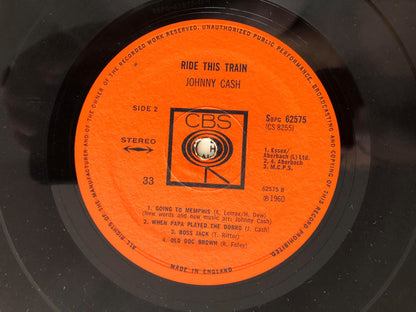 JOHNNY CASH Ride This Train CBS Records SBPG 62575 M-/VG+