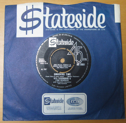 RITA TUSHINGHAM LYNN REDGRAVE Smashing Time C/w Waiting For My Freind Stateside 7" SS2081 VG+