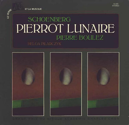 SCHOENBERG Helga Pilarczyk Pierre Boulez ‎Pierrot Lunaire Disques Adès LP 14005 (France) M-/M-
