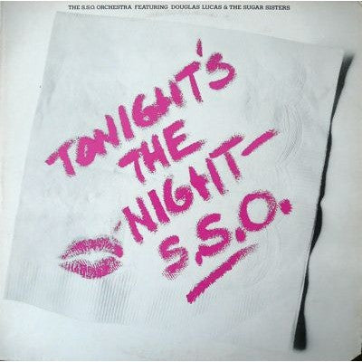 THE S.S.O. Orchestra Featuring Douglas Lucas & The Sugar Sisters ‎Tonight's The Night LP SB 33001